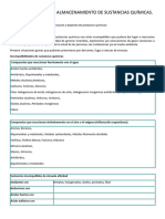 Normas Básicas de Almacenamiento de Sustancias Químicas