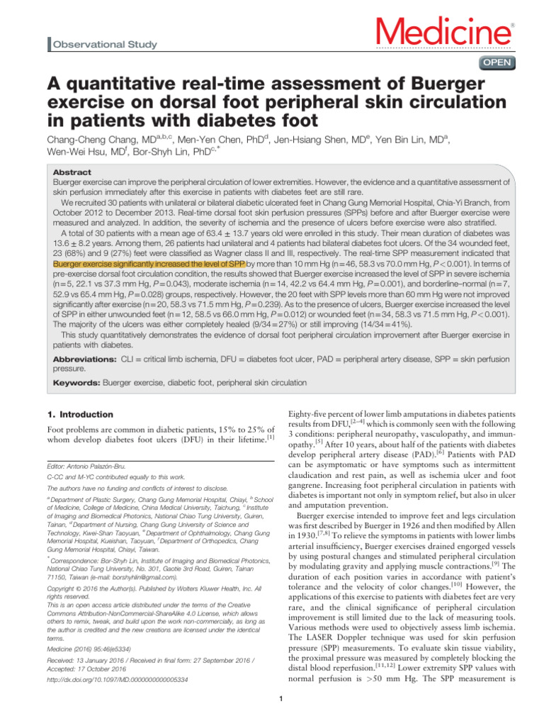 A Quantitative RealTime Assessment of Buerger (2016) GS PUBMED PDF