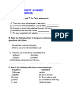 English Worksheet 'Teamwork '