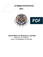 Bhutan Trade Statistics 2021