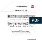 ojos azules partitura