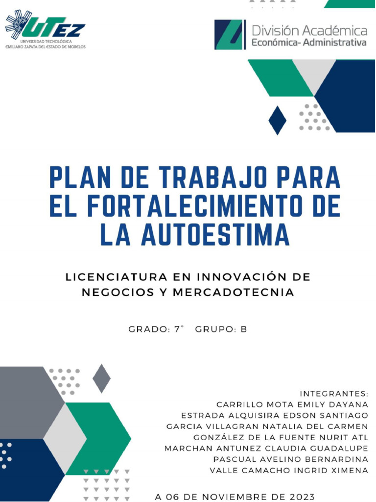 Plan para Fortalecer la Autoestima | PDF | Autoestima | Desarrollo personal