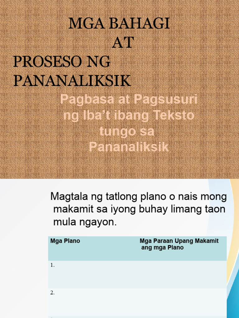 Proseso NG Pananaliksik | PDF