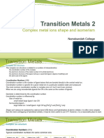 Transition Metals 2