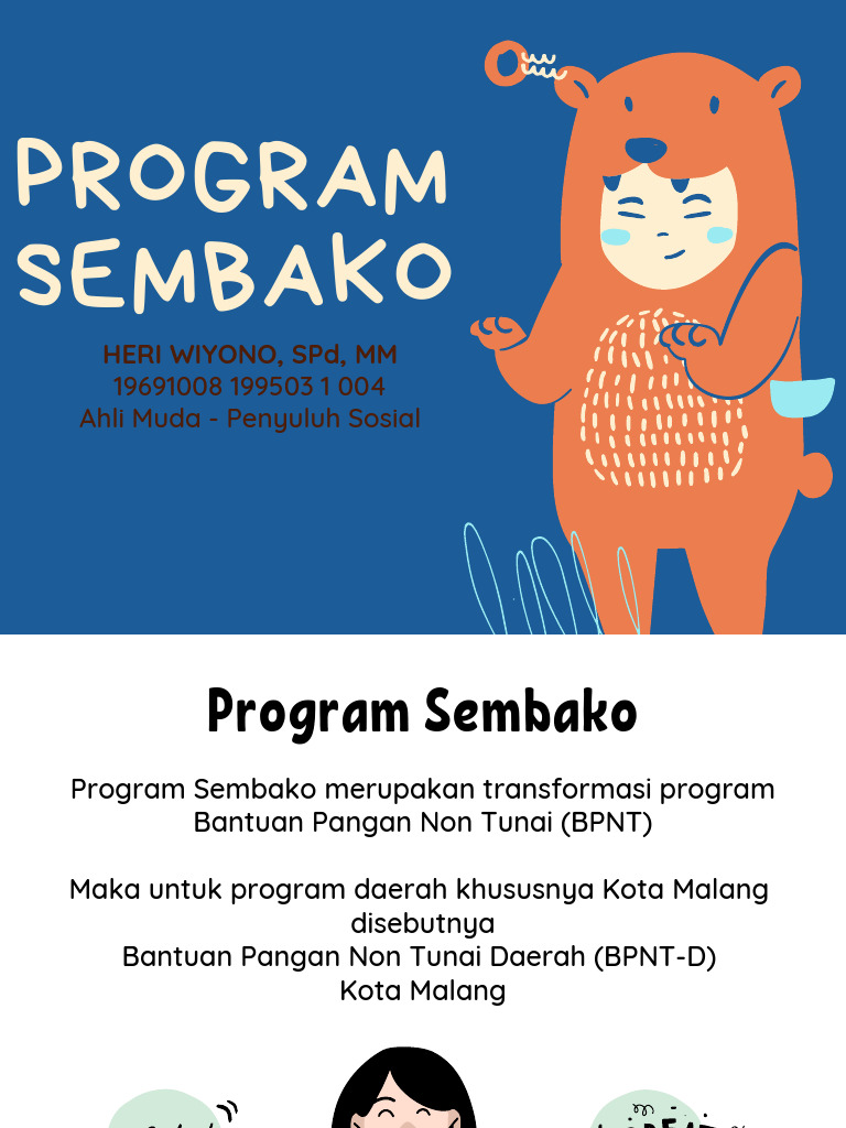 Program Sembako dan Manfaatnya | PDF | Pengelolaan Keuangan & Uang ...