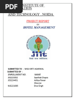 Hotel Management Project Report