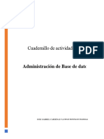 Cuadernillo de Actividades - Adm - Base de Datos