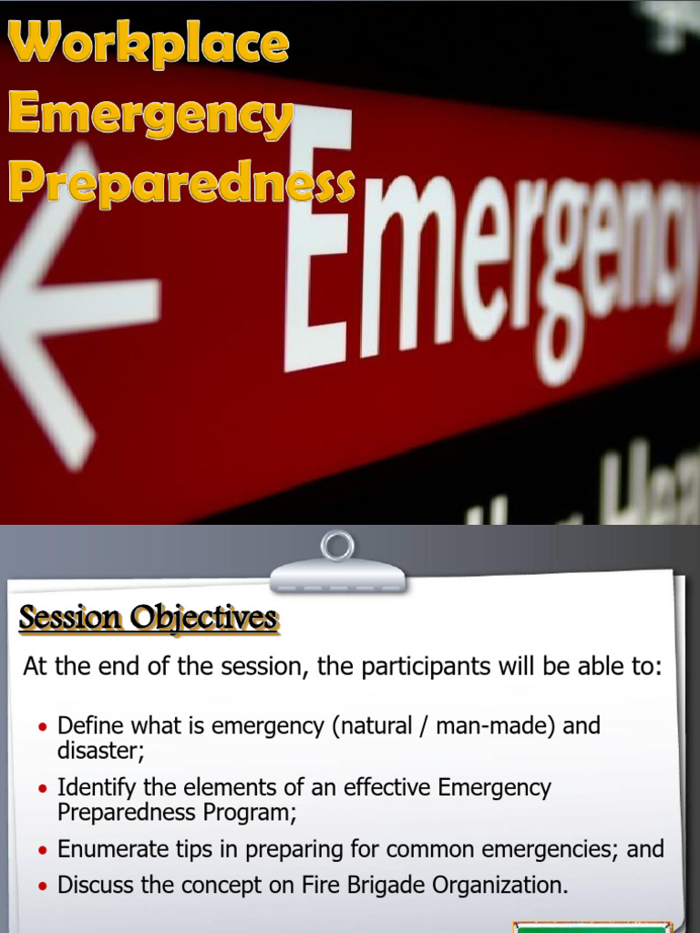 Workplace Emergency Preparedness Pdf Emergency Emergency Management