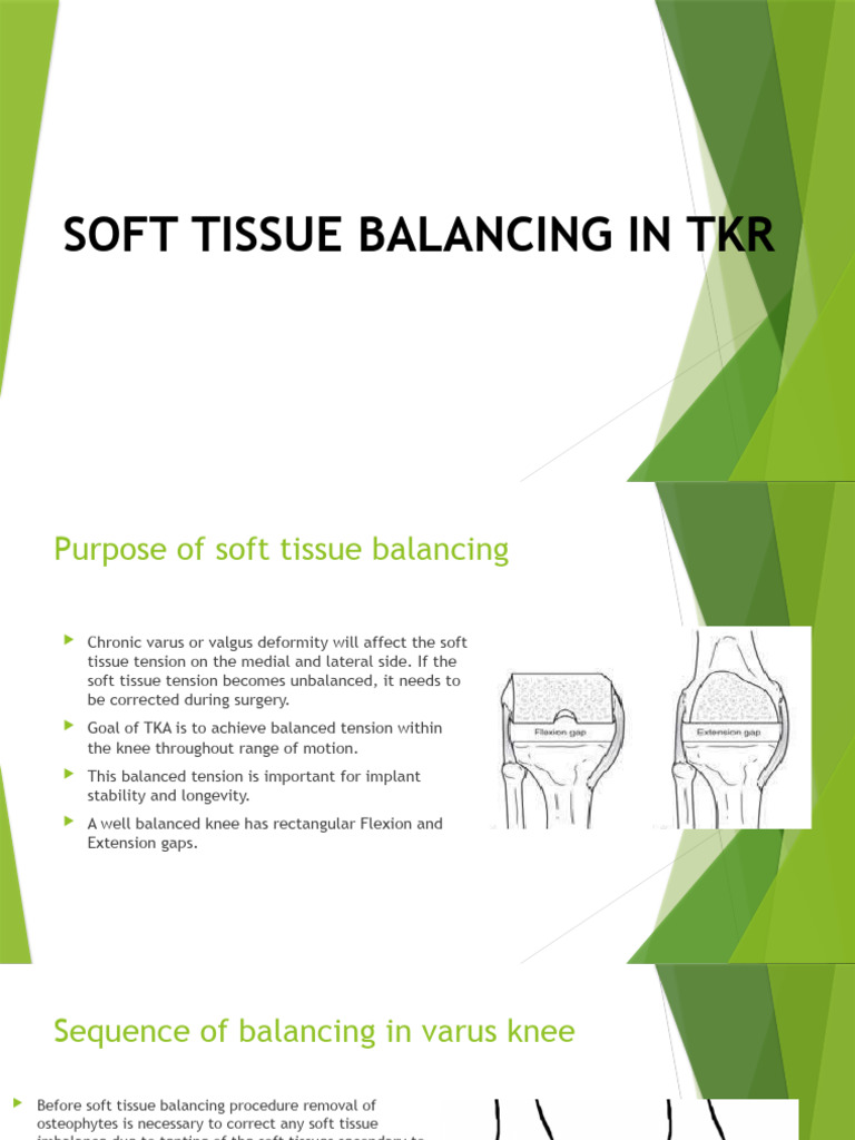 Soft Tissue Balancing in TKR | PDF