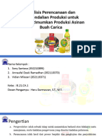 Analisis Perencanaan Dan Pengendalian Produksi Untuk