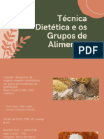 Técnica Dietética e Os Grupos de Alimentos
