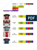 Stock Camisetas Internacionales 21-22