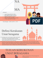 Kelompok 8 - KerukunanAntarUmatBeragama - Pendidikan Agama