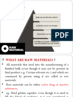 RAW Materials