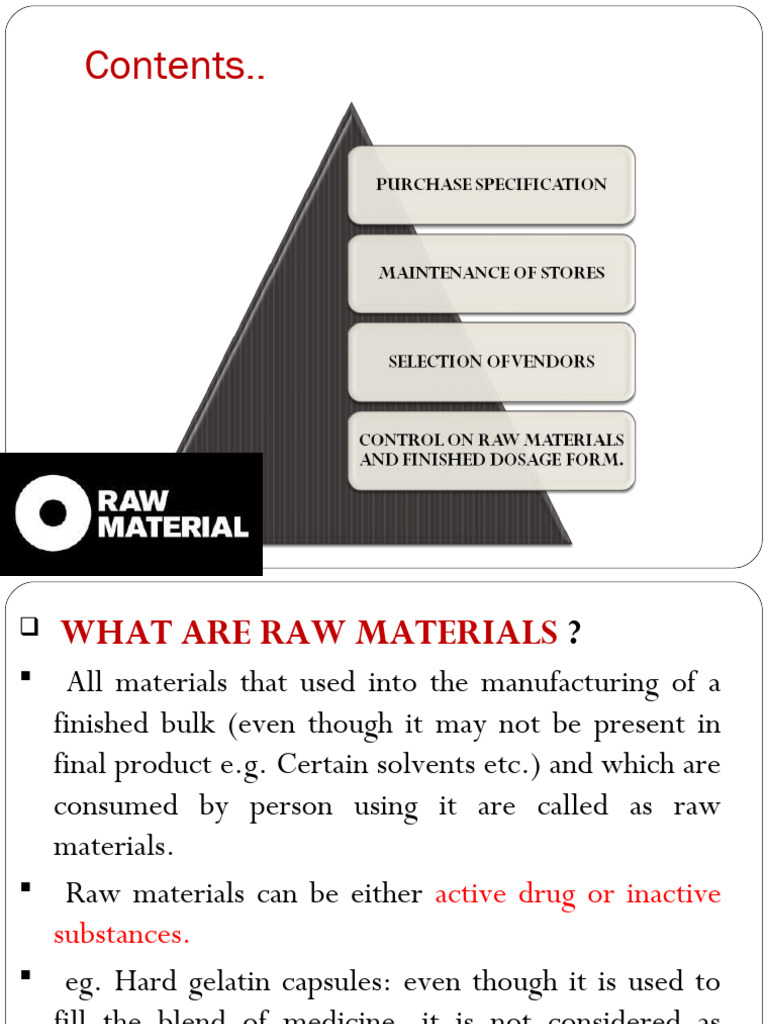RAW Materials PDF Specification (Technical Standard) Calibration
