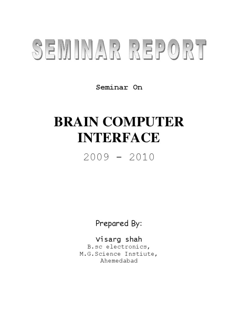 Brain Computer Interface Final | PDF | Electroencephalography ...