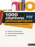 1000 Citations Philosophiques - Nathan