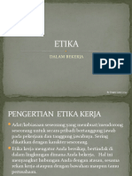 Etika Dalam Bekerja