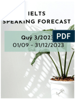 3.3. IELTS Speaking Forecast Quý III - 2023