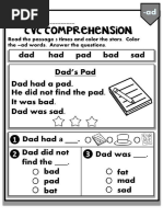 Cat Mat Phonics Worksheets | PDF