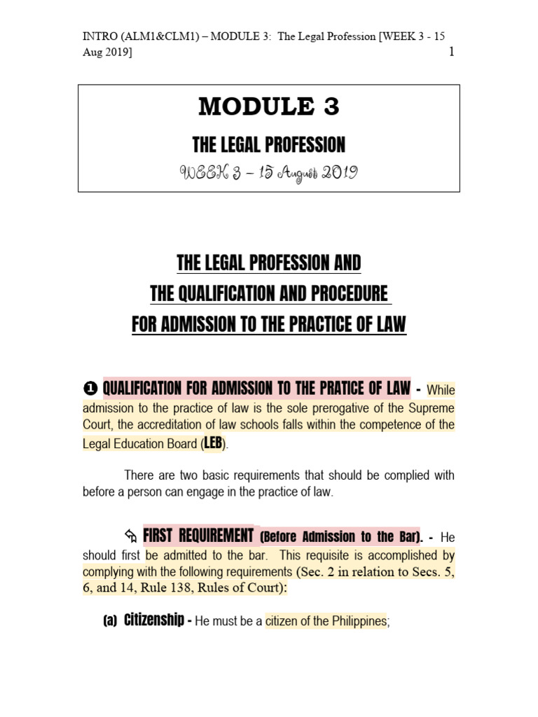 Mod3 (Itl) PDF Lawyer Bar Association