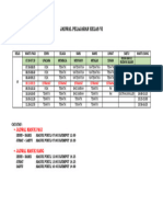 Jadwal Pelajaran Kelas Vi