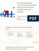 Peran Kepemimpinan Lurah Di Kantor Kelurahan Benai Kecamatan Benai Kabupaten Kuantan Singingi