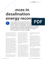 Advances in Desalination Energy Recovery