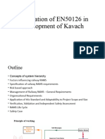 Application of EN50126 in Development of Kavach