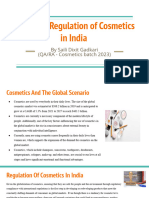 Regulation of Cosmetics (Project 1) in India by Saili Dixit Gadkari
