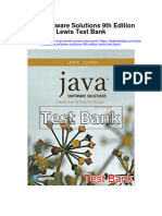 Java Software Solutions 9th Edition Lewis Test Bank