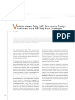 VIE Foreign Investment in The PRC May Face Challenges (1.2012)