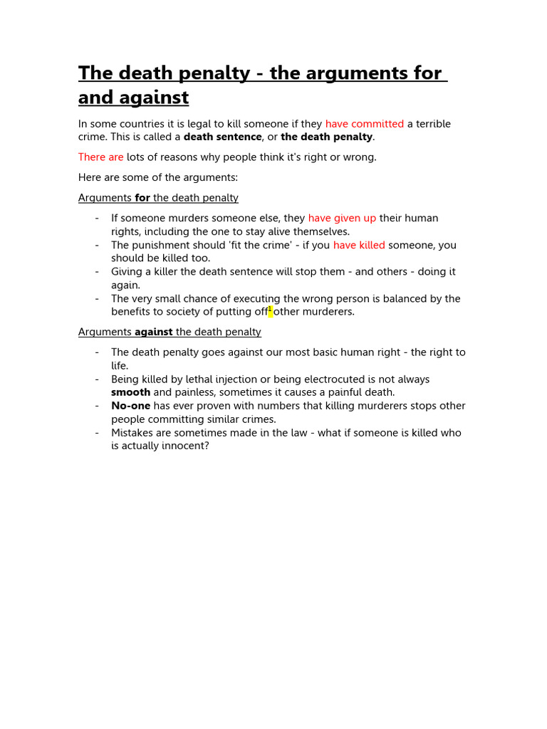 Debate The Death Penalty PDF