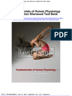Fundamentals of Human Physiology 4th Edition Sherwood Test Bank