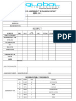 1 & 2 Class Report