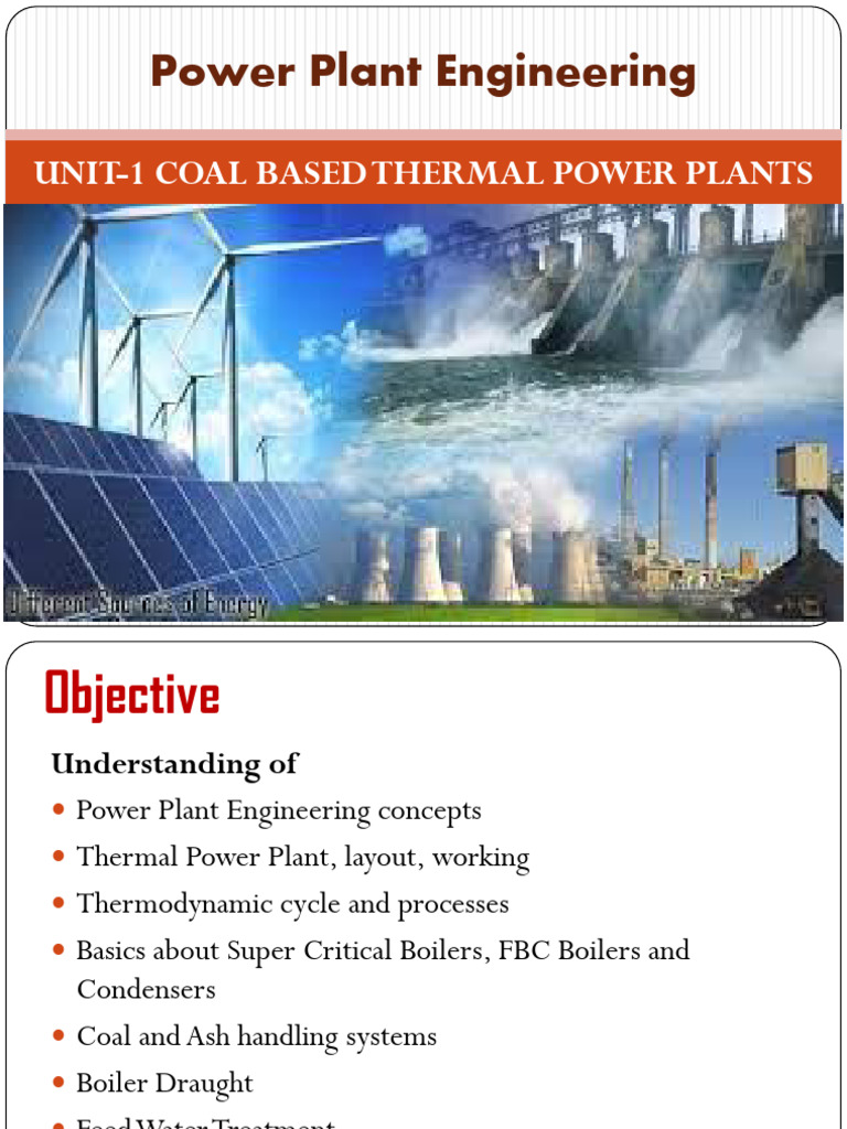 Unit1 Coal Based Thermal Power Plants PDF Boiler Turbine