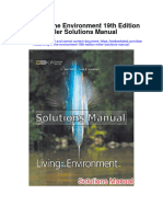 Living in The Environment 19th Edition Miller Solutions Manual