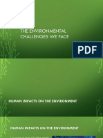 Environmental Challenges We Face