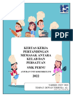 Pertandingan Memasak Kertas Kerja Memasak 2022