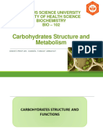 Carbohydrates Structure and Metabolism