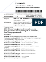 Gabinet Diagnostyczno-Zabiegowy (9450) : Skierowanie Profilaktyka 40 PLUS