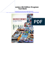 Macroeconomics 4th Edition Krugman Test Bank