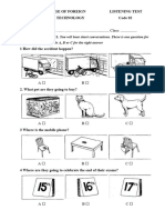 Listening Test 02 2022