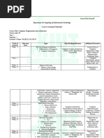 Computer Organization and Architecture - Course File - Form 02