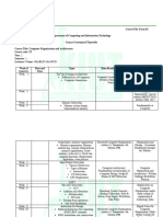 Computer Organization and Architecture - Course File - Form 02