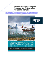 Macroeconomics Understanding The Global Economy 3rd Edition Miles Solutions Manual