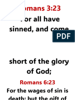 Romans 323 (KJV) For All Have Sinned