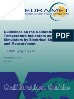 EURAMET CG 11.01 Temperature Indicators