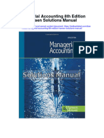 Managerial Accounting 8th Edition Hansen Solutions Manual