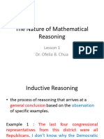 1 Nature of Mathematical Reasoning
